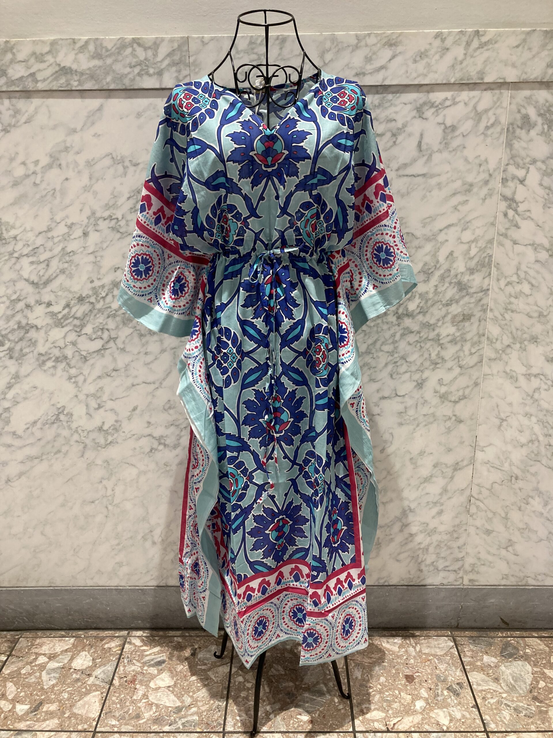 Blue Kimono Style Dress Blue Kimono Style Dress